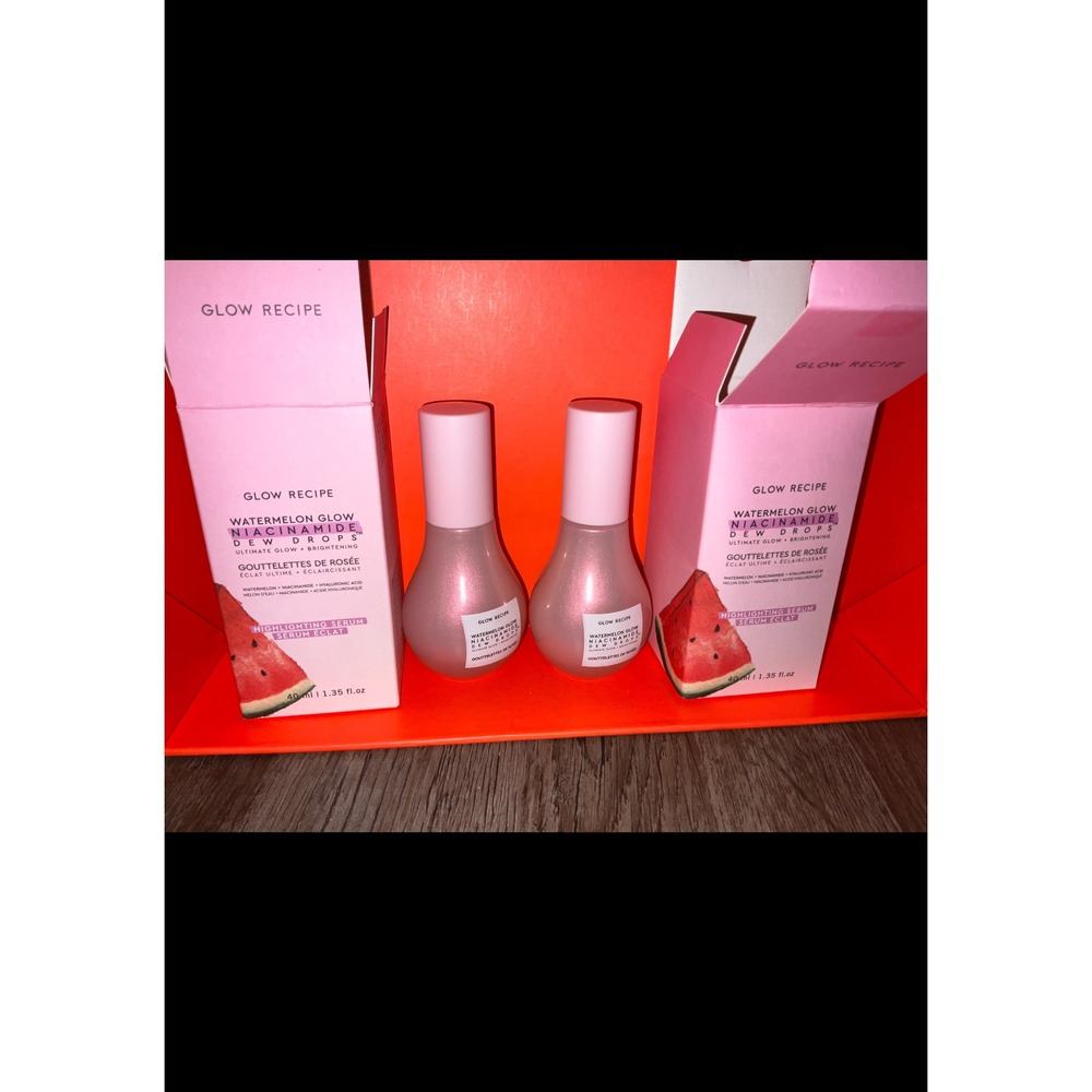 Glow Recipe Watermelon Glow Niacinamide Dew Drops Face Serum Set of 2